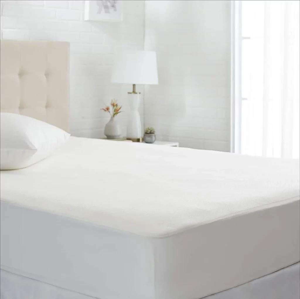 Amazon Basics Conscious Series Cool-Touch Waterproof Mattress Protector