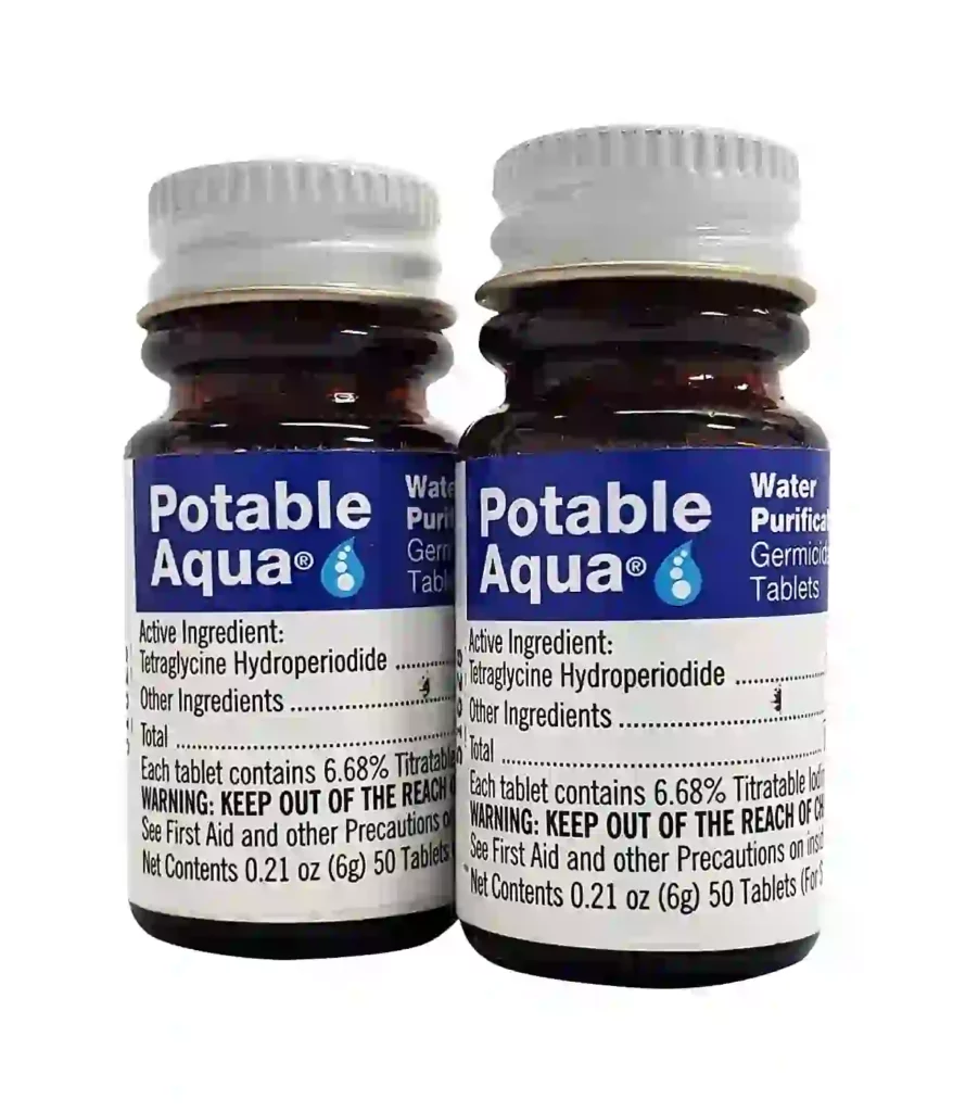 Potable Aqua Germicidal Water Purification Tablets