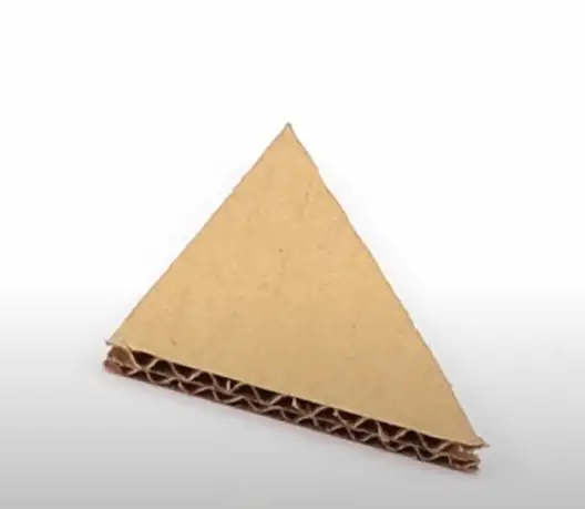 triangle cardboard piece