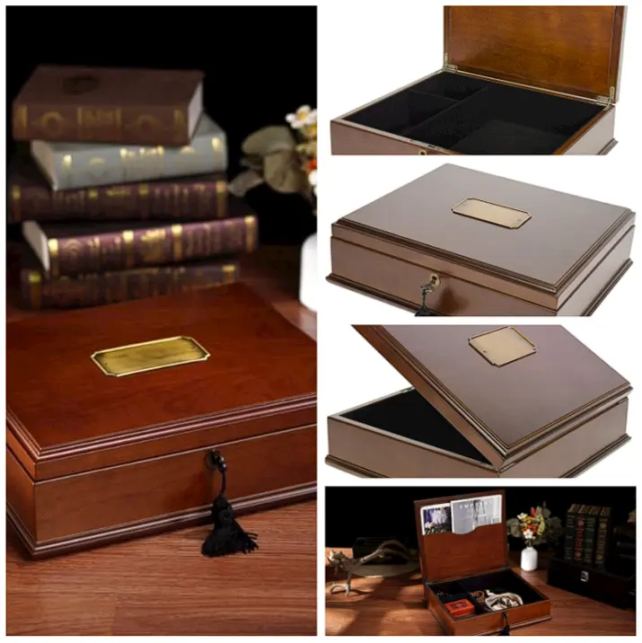 Arolly Premium Wooden Keepsakes Treasure Box