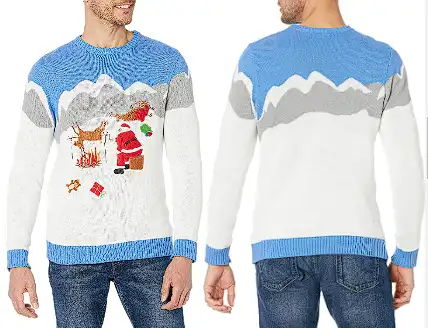 Blizzard Bay Men's Ugly Christmas Sweater Reindeer