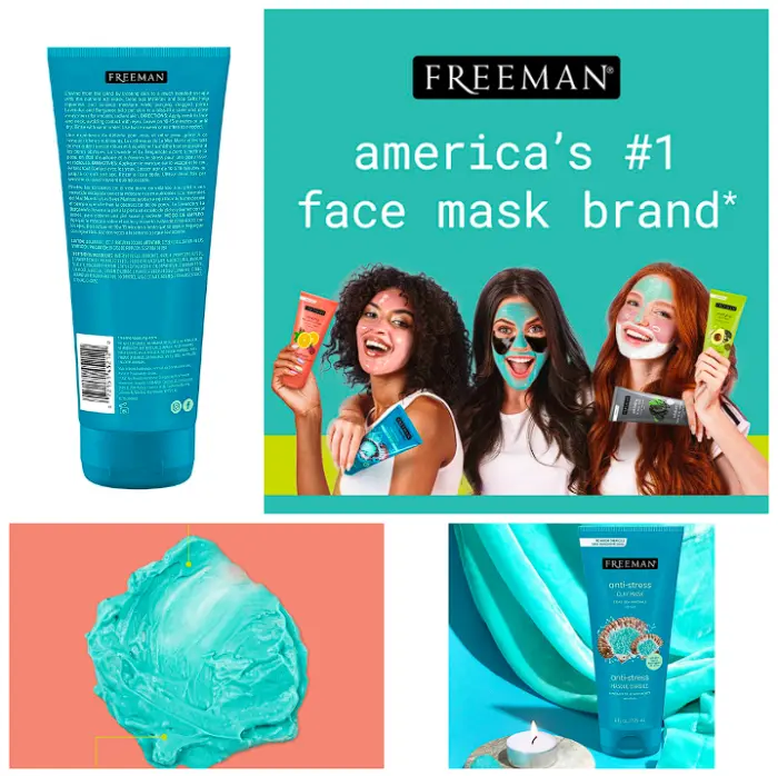 FREEMAN Dead Sea Minerals Anti-Stress Clay Facial Mask