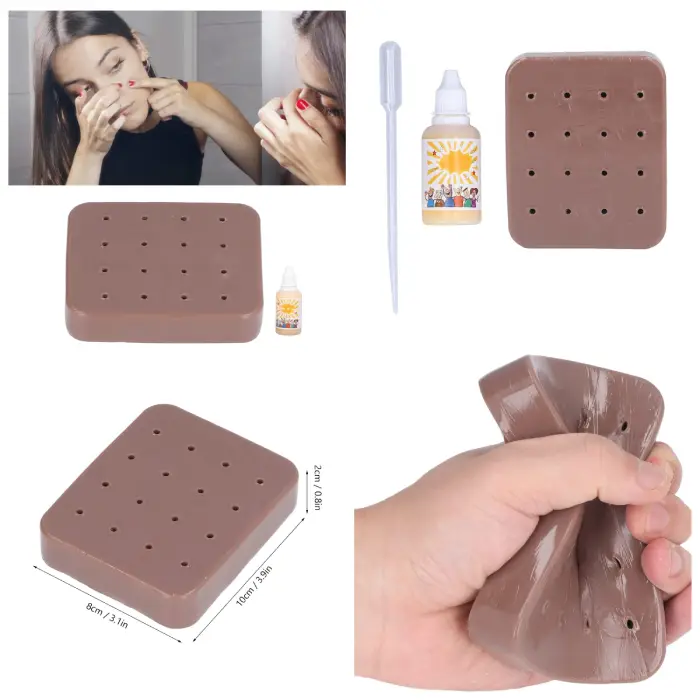 Pimple Popping Toy, Stress Relief Squeeze Acne Funny Toys