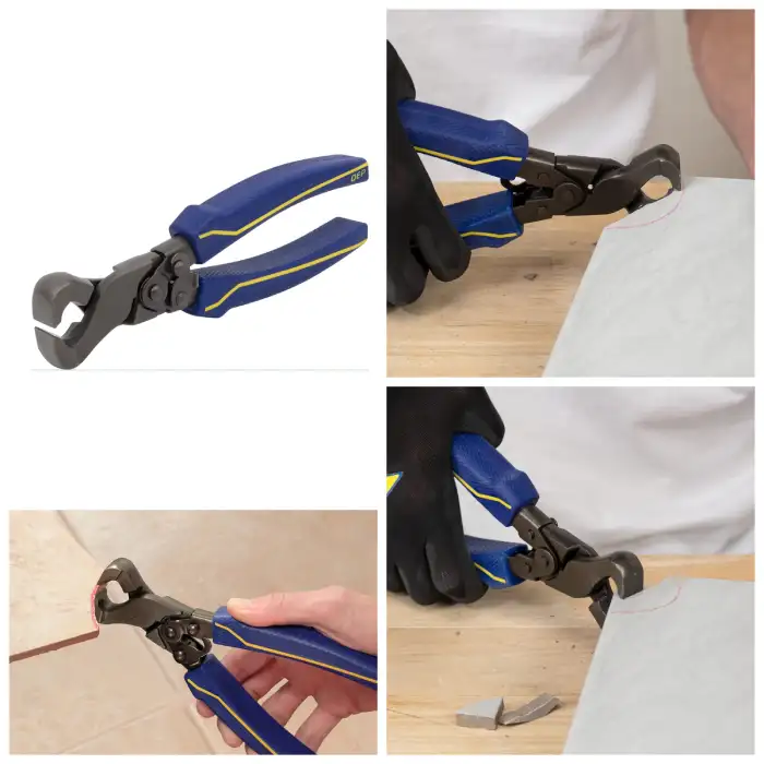 QEP 9 in. Compound Tile Nipper with Tungsten Carbide Tips for All Tile Types up to 1/4 in. Thick